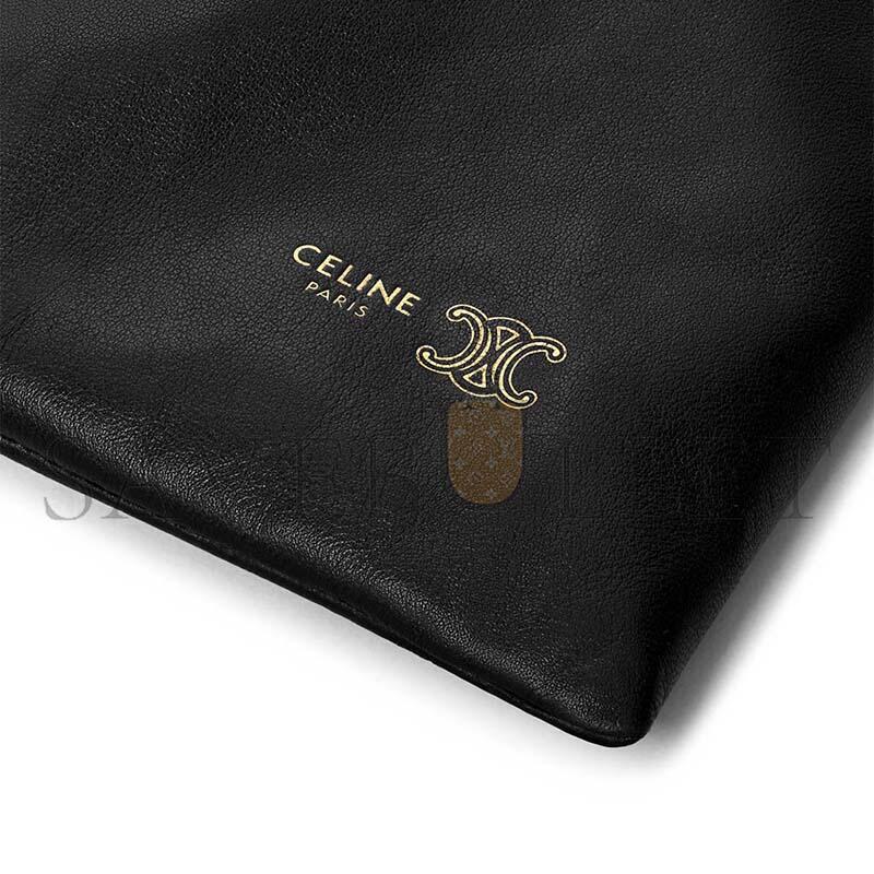 Ce1i*e small crystal pouch in lambskin 123662j79.38no (32*29*0.5cm)